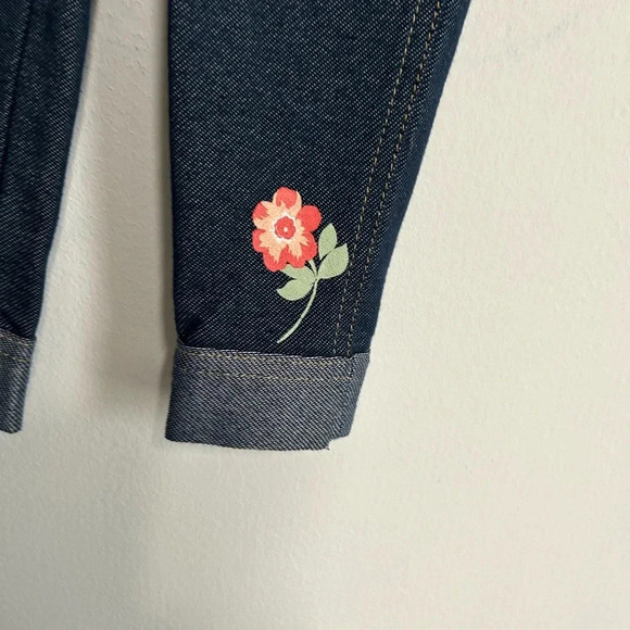 Little Lass Girl 24 Month 2 Piece Outfit Sparkle Lace Plaid Top Stretch Jeans - Picture 14 of 14